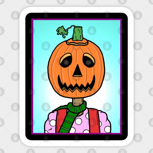 Jack Pumpkinhead Portrait Sticker by FancyKat